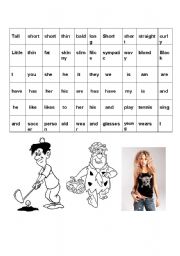 English worksheet: Physical Descriptions