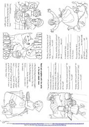 English Worksheet: Little Red Riding Hood (Story Mini Book)