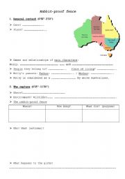 English Worksheet: Rabbit-Proof Fence