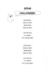 English worksheet: SONG