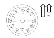 English Worksheet: make a clock!