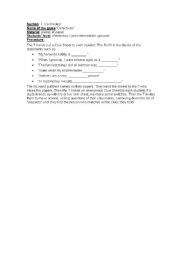 English worksheet: warm up