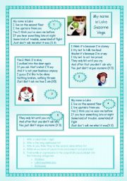English Worksheet: My name is luka - Susan Vega
