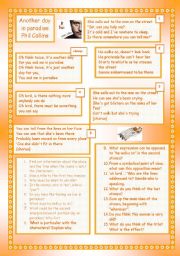 Another Day In Paradise lyrics - ESL worksheet by Adva