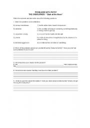 English Worksheet: problem with pets