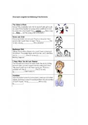 English worksheet: Film and Feelings