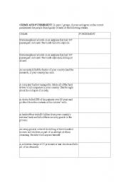 English Worksheet: Crime and punishment- you are the judge