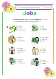 Jobs worksheet