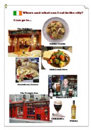 English Worksheet: Where and what can I eat in Dublin?(3)