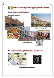 English Worksheet: Where can I go shopping in Dublin?(4)