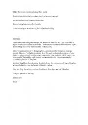 English Worksheet: Second conditional business