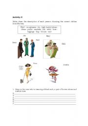 English worksheet: Clothes