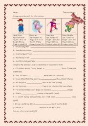 English Worksheet: Comparisons