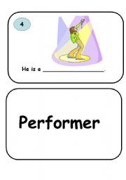 English worksheet: Famous person flash cards set 1-4