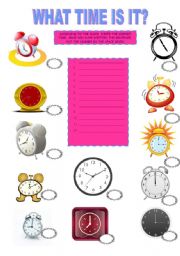 English Worksheet: Telling the time