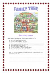 English worksheet: Family Tree