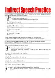 English Worksheet: Reported Speech