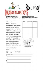 English Worksheet: ROLE PLAY LETS GO FISHING