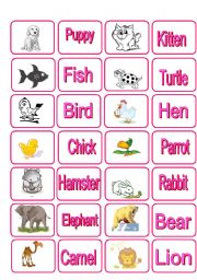 Animals Memory Game