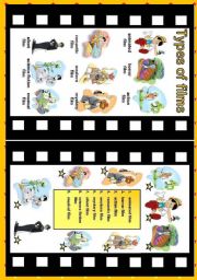 English Worksheet: Type of films