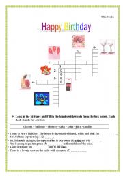 English worksheet: Happy Birthday