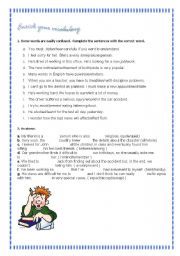 English Worksheet: Enrich your vocabulary