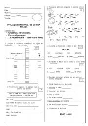 Evaluation English 1