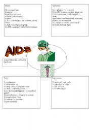 English worksheet: aids vocabulary 