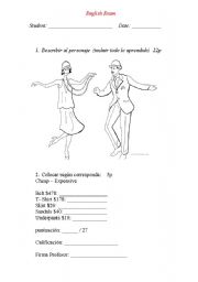 English Worksheet: English Exam