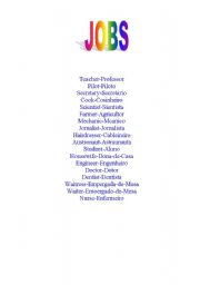 English Worksheet: jobs 