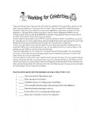 English Worksheet: Reading comprehension 3