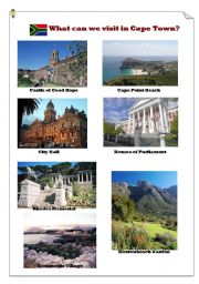 English Worksheet: What can we visit in Cape Town?(1) page1