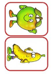 English Worksheet: Fruits - flashcards