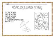 English Worksheet: The seaside song