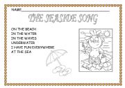 English worksheet: The seaside song