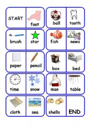 English Worksheet: compound words dominoes