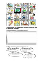 English Worksheet: Present Continuous