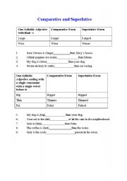 English Worksheet: Comparative and Superlative 2