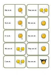 English Worksheet: Personal Pronouns Dominoes