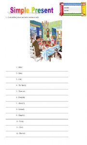 English Worksheet: Simple Present Test 2