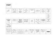 English worksheet: Present Perfect Board Game