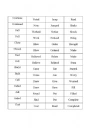 English worksheet: Memory 