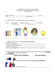 English worksheet: TEST