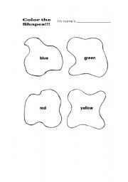 English Worksheet: the colors