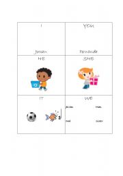 English Worksheet: Pronouns and Actions