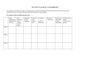 English worksheet: Getting to know your friends