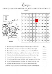 English Worksheet: I jump ...