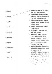 English worksheet: Two words in one - set 4 - matching 