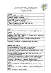 English worksheet: Home Safety