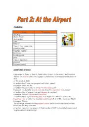 English Worksheet: Part 2 - At the Airport